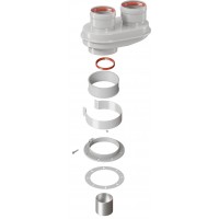 Адаптер для раздельного дымоудаления универсальный KRATS VA80-80B-1