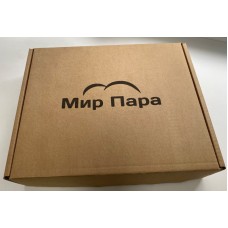 Крафт-коробка с логотипом Мир Пара, 35х28х8 см