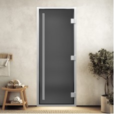 Doorwood 2000x800 (хамам Престиж, графит матовое, коробка алюминий)