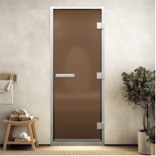 Doorwood 2100x800 (хамам, бронза матовая, коробка алюминий)