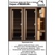 Дверь стеклянная для бани Cooper PREMIUM 2000х815 Бронза матовая (коробка ольха)
