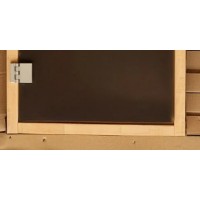 Нижний порог с уплотнительной резинкой для стеклянной двери Cooper PREMIUM (ольха)