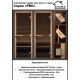 Дверь стеклянная для бани Cooper PRO 2000х815 Бронза матовая (коробка ольха)
