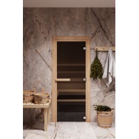 Дверь стеклянная для бани Cooper STANDART 1900х700 Бронза (коробка ольха)
