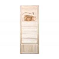 DoorWood 750x1850 Вагонка (с легким паром, коробка липа)