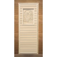 Дверь 700x1900 (глухая, с рисунком, коробка осина) Дверь 700x1900 (глухая, с рисунком, коробка осина)