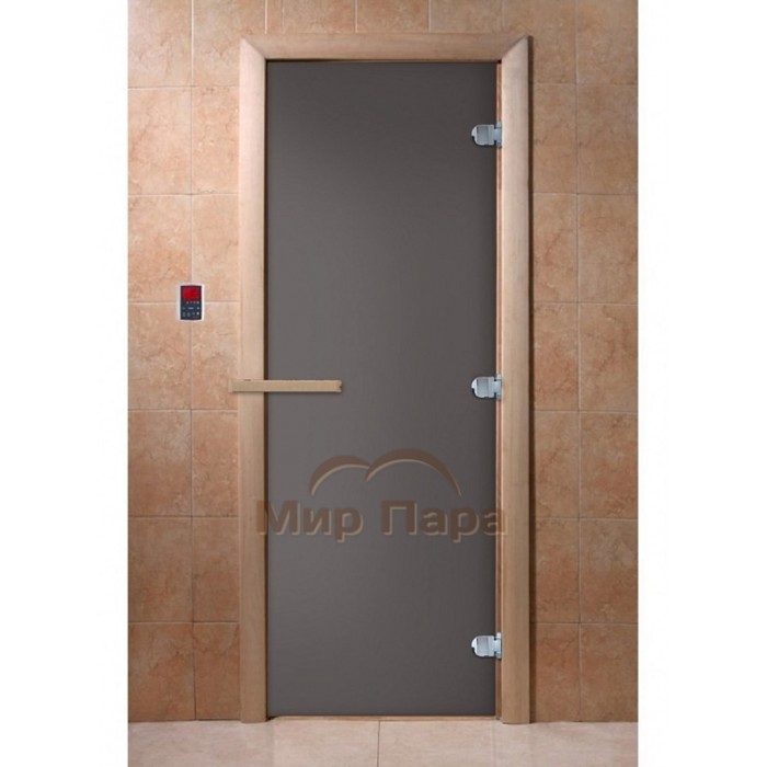 DoorWood 700x1900 "Затмение" (Графит матовое, коробка лиственная)