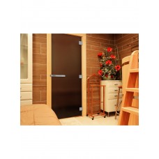 DoorWood 700x1900 ЭТАЛОН Лайт (бронза матовая, 8мм, коробка лиственная)