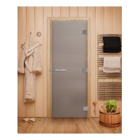 DoorWood 800x2000 ЭТАЛОН (сатин, 10мм, коробка лиственная)