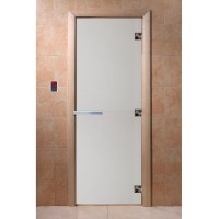 DoorWood 600x1900 (сатин, коробка Ольха, алюминиевая ручка)