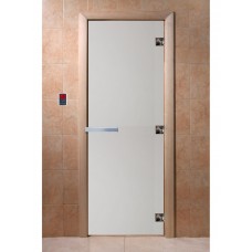 DoorWood 700x1700 (сатин, коробка Ольха, алюминиевая ручка)