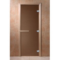 DoorWood 600х1800 "Теплая ночь" (бронза матовая, коробка осина)
