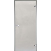 Дверь Harvia стеклянная 8/21 коробка алюминий, стекло сатин
