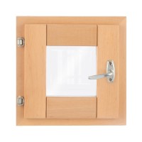 Окно для бани 50х50 (Ольха, стеклопакет)