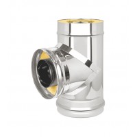 Сэндвич-тройник 90° Нерж+Нерж (AISI 430/0,5мм) д.150х220