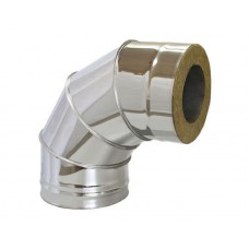 Сэндвич-колено Оц+Нерж (AISI 430/0,8мм) 90° 4 секции д.150х250