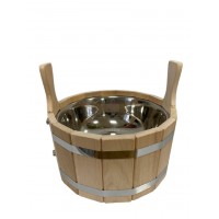 Шайка ольха 7 л. вставка нержавейка