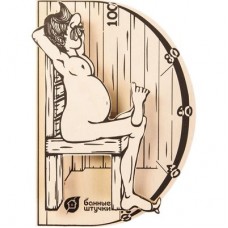 Термометр для бани и сауны "В здоровом теле - здоровый дух" 