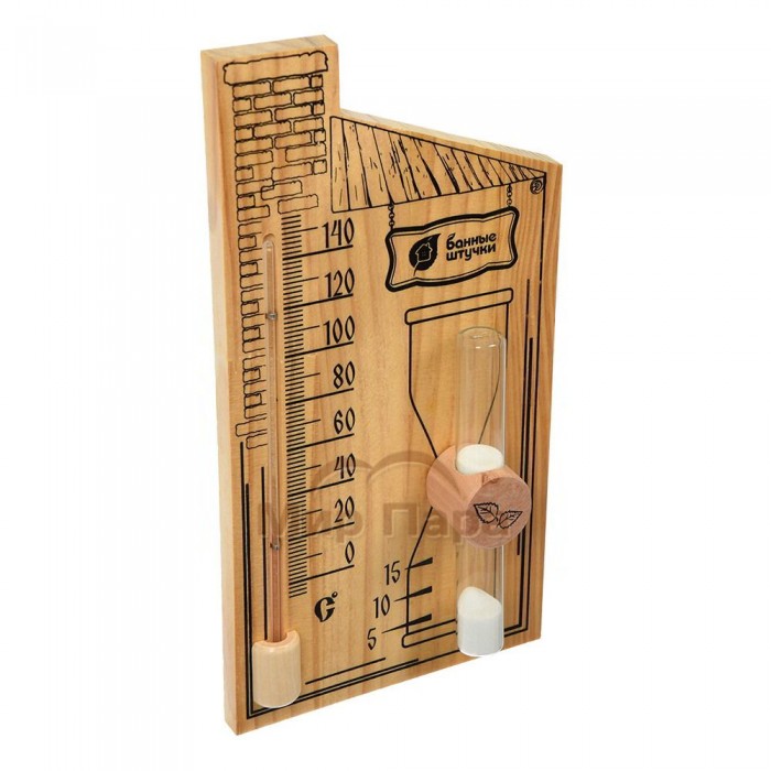 Термометр с песочными часами для бани Банные Штучки арт.18036