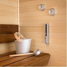 Набор аксессуаров Tylo Brilliant Silver: бадья, ковш, песочные часы, термометр, гигрометр