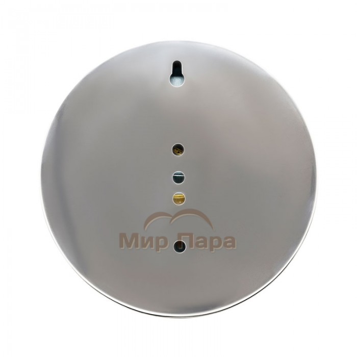 Термометр-гигрометр для сауны Fischer, нержавеющая сталь, черный, Ø160 мм