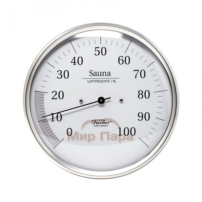 Гигрометр для сауны Fischer, нержавеющая сталь, Ø130 мм