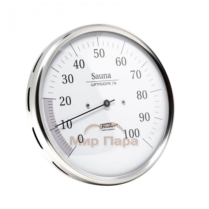 Гигрометр для сауны Fischer, нержавеющая сталь, Ø130 мм