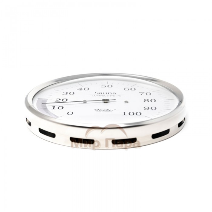 Гигрометр для сауны Fischer, нержавеющая сталь, Ø130 мм