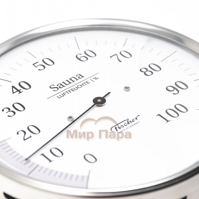 Гигрометр для сауны Fischer, нержавеющая сталь, Ø130 мм