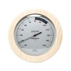 Термометр для сауны Fischer в деревянном корпусе, Ø155 мм