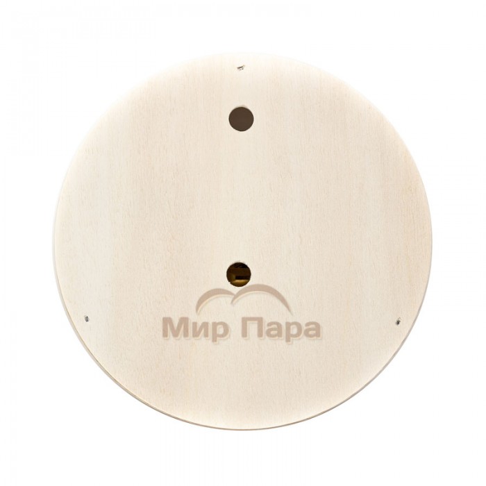 Термометр-гигрометр для сауны Fischer в деревянном корпусе, Ø155 мм