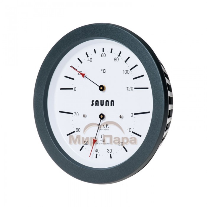 Термометр-гигрометр для сауны Fischer LUFFT в пластиковом корпусе, Ø130 мм, минеральное стекло