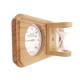 Термогигрометр EVEREST c часами, кедр (TG-06 white)