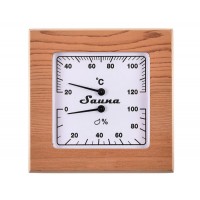 Термогигрометр квадрат ТН-11R (канадский кедр)