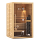 Сауна в сборе SAWO 1414RS-CD-G (1,4Мх1,4М, кедр, полностью стеклянная стена, дизайн CLASSIC, правая)