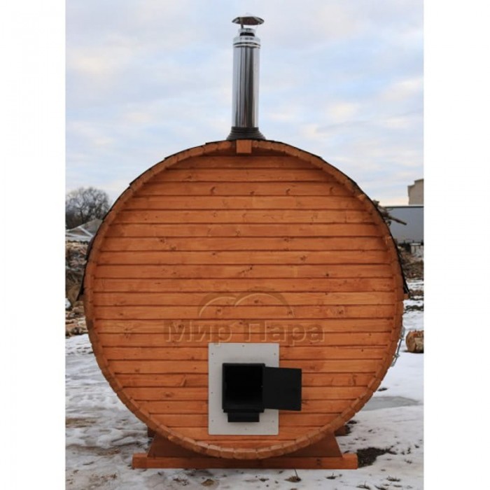 Баня-бочка ComfortProm 2 метра с печным узлом