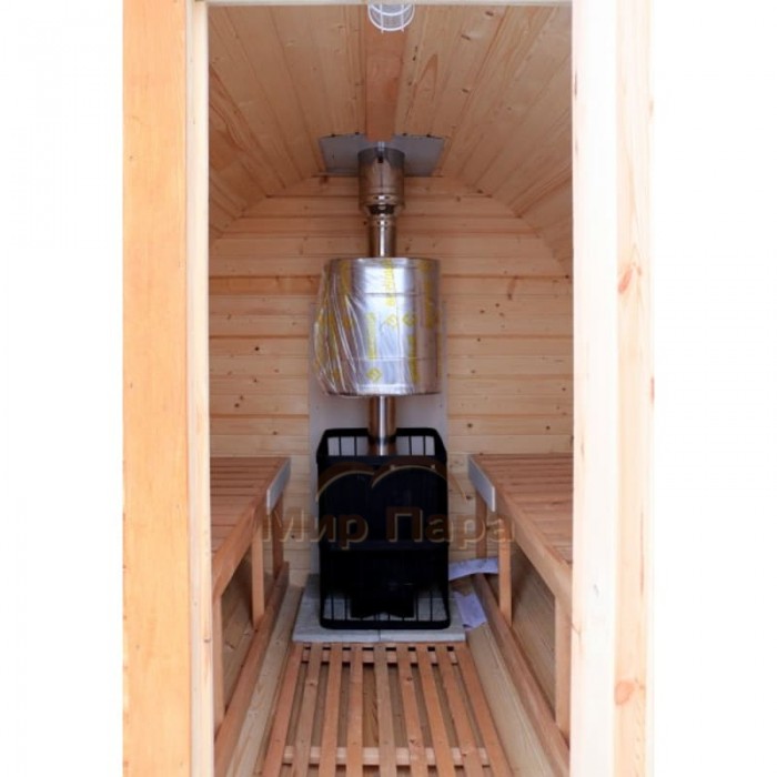 Баня-бочка ComfortProm 2 метра с печным узлом