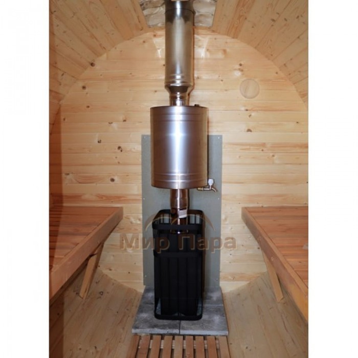 Баня-бочка ComfortProm 2 метра с печным узлом