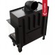 Каминная топка Kratki FLOKI L 12кВт Ø200 черный thermotec