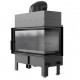 Каминная топка Kratki FLOKI L правая 12кВт Ø200 черный thermotec