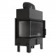 Каминная топка Kratki FLOKI M левая 10кВт Ø200 черный thermotec