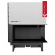 Каминная топка Kratki NADIA 14 правая 14кВт Ø200 с подъемом, черный thermotec