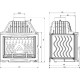 Каминная топка KawMet W17 Panorama (16.1 kW) Eko