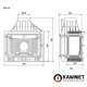 Каминная топка KawMet W3 DUAL (16.7 kW) PLB