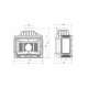 Каминная топка KawMet W4 DUAL (14.5 kW) PLB