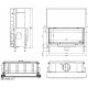Каминная топка KFD LINEA DF H 1180 4.0