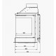 Каминная топка KFD ECO MAX 7 3F basic D