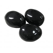Декоративные керамические камни ZeFire черные 14шт 