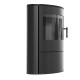 Печь камин Kratki ROLLO BLACK Ø150 10 кВт