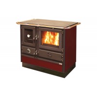 Плита на дровах MBS Super Thermo Magnum Plus бордовый (с водяным контуром)